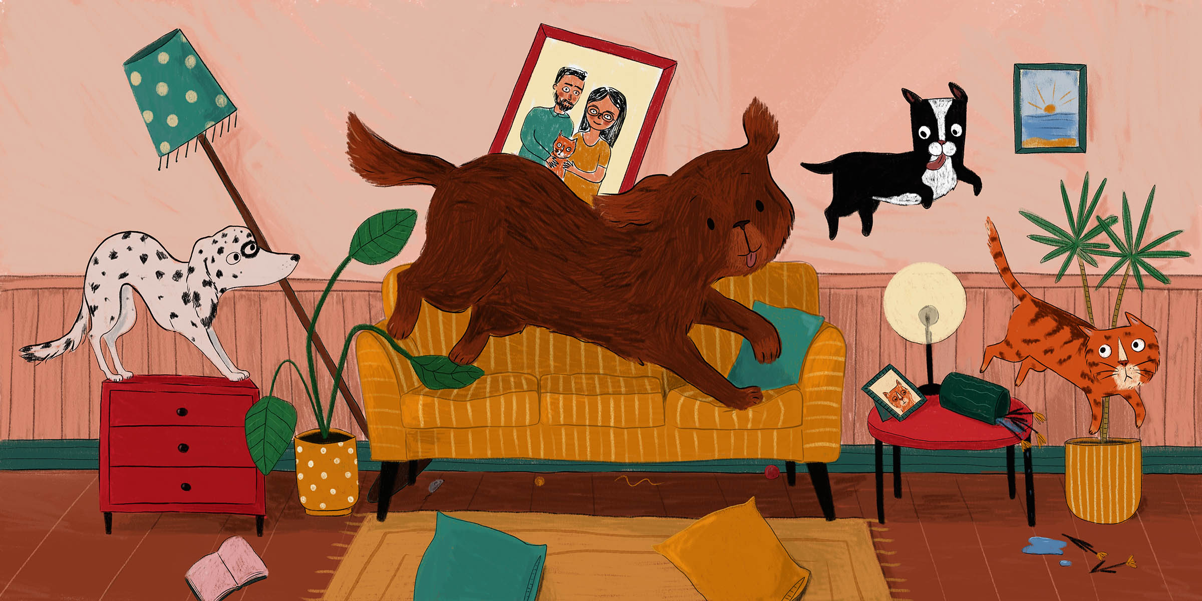 Running dogs and cats by Iva Dukić